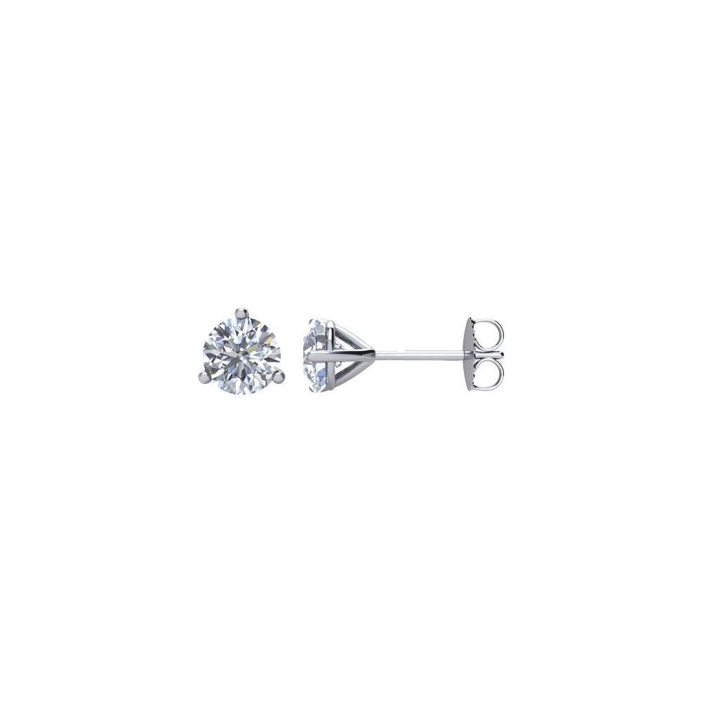 1.00ctw Round Brilliant Diamond Martini Studs in 14K White Gold