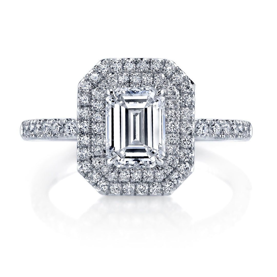 Classic Double Halo Diamond Ring