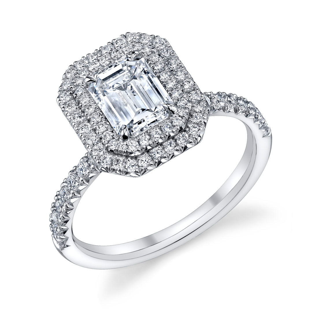 Classic Double Halo Diamond Ring