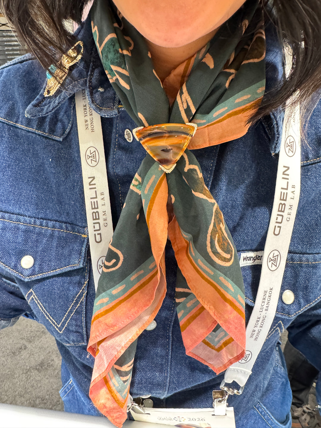 "Bird in the Montana Sky" 14K Yellow Gold Montana Agate & Diamond Bolo Ring & Pendant