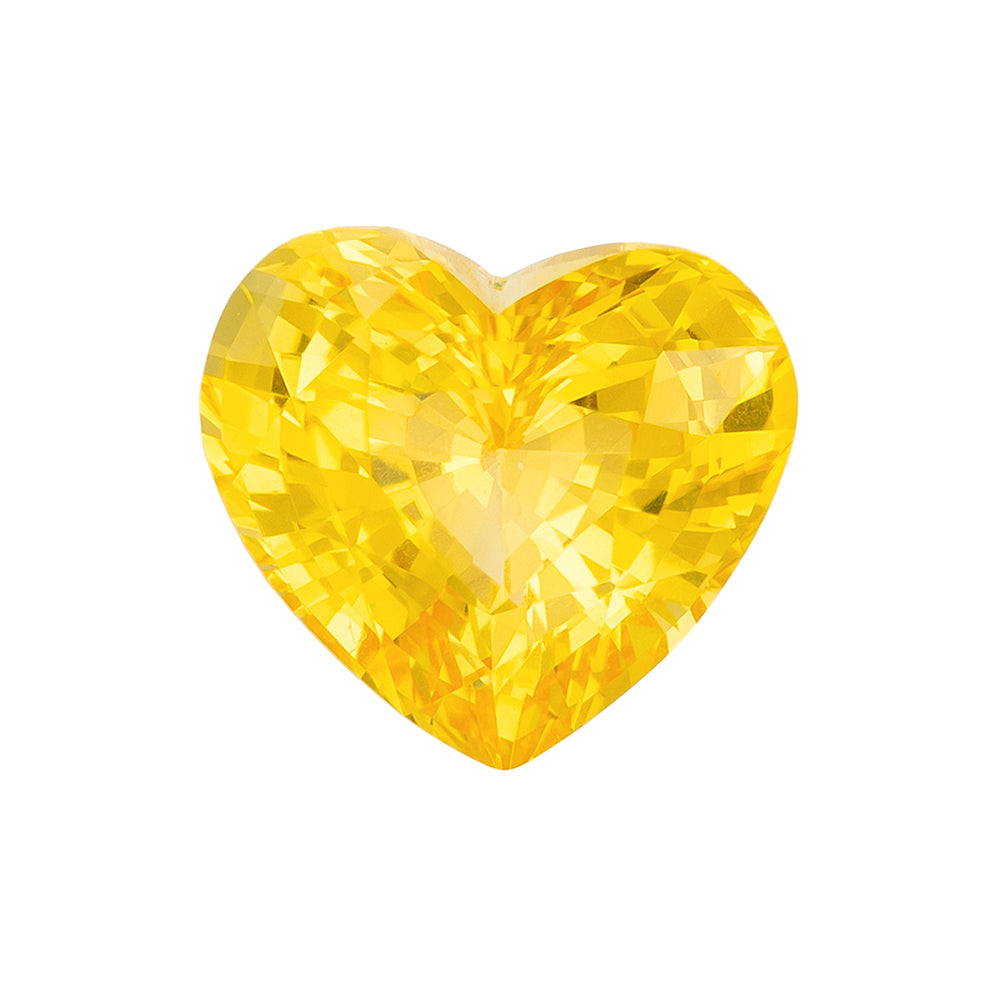 1.71ct Heart Shape Yellow Sapphire - Loose
