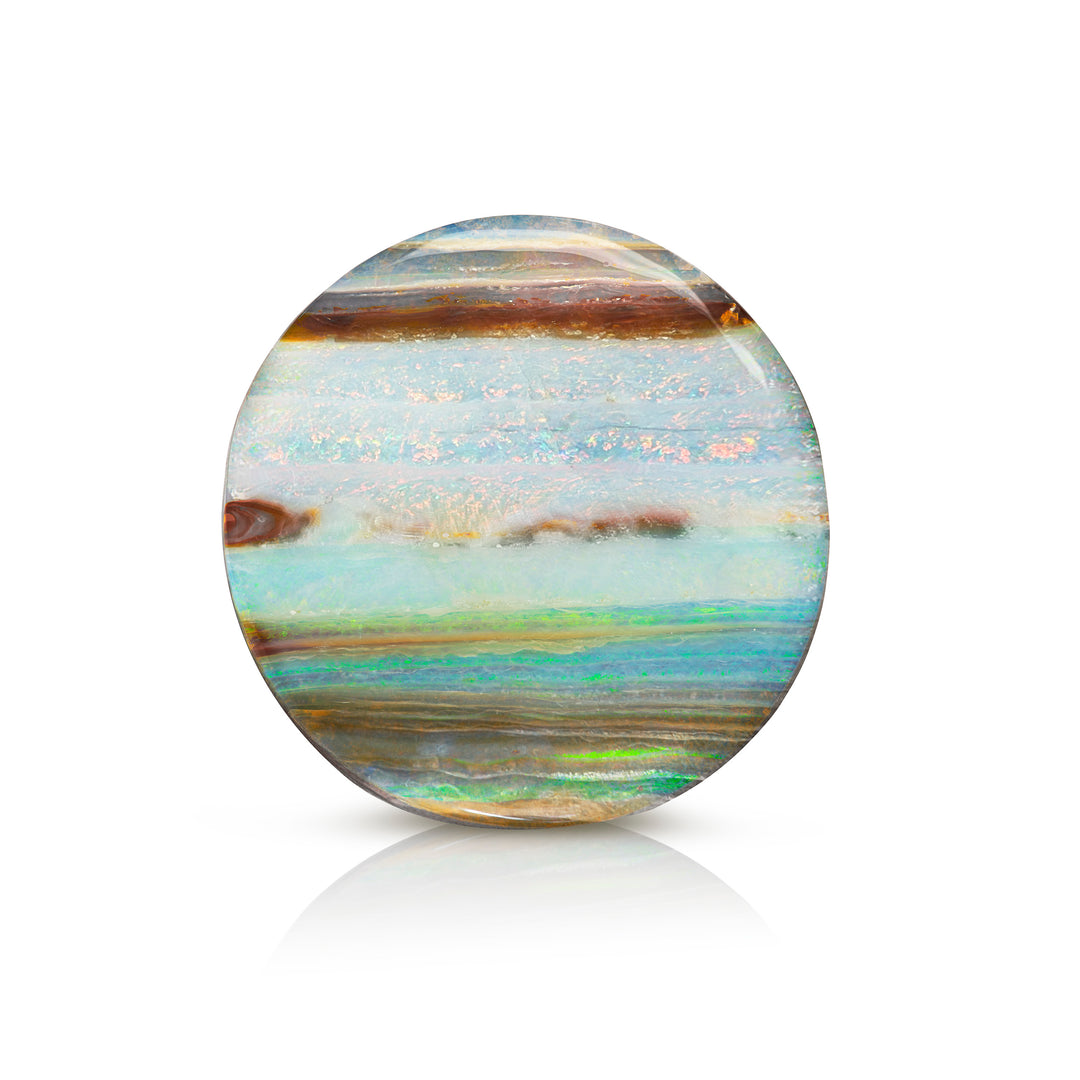 151.75ct Round Australian "Ocean Sunset" Boulder Opal - Loose
