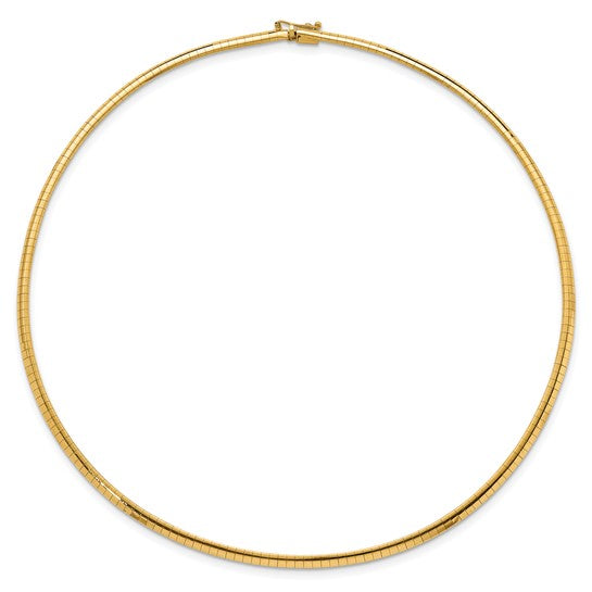 18K Yellow Gold 3.2mm Omega Chain