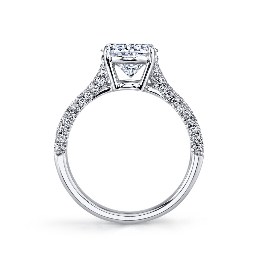 Split Shank Oval Diamond Solitaire Ring