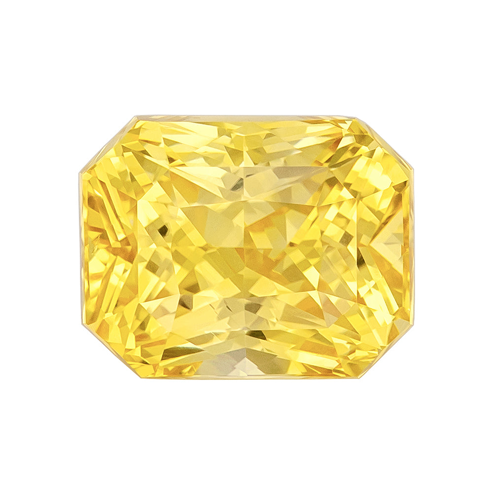 3.52ct Radiant Yellow Sapphire - Loose