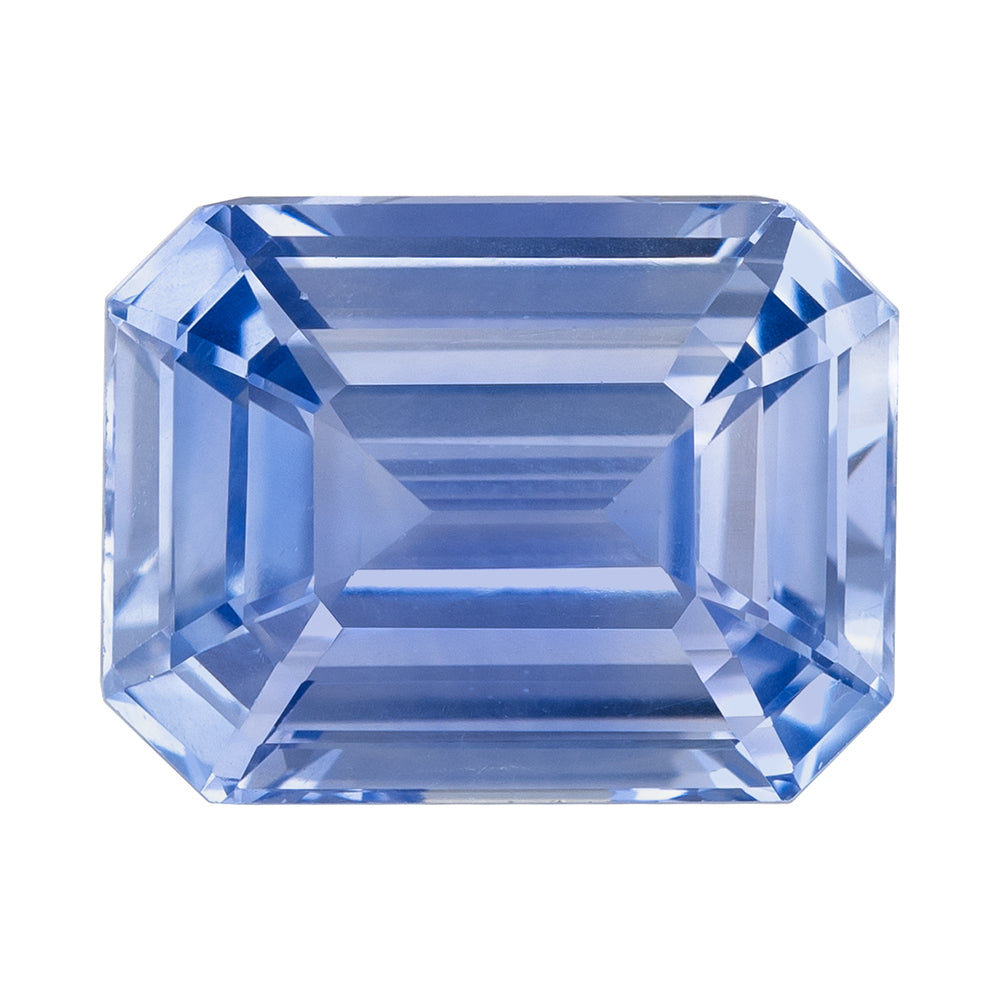 4.75ct Emerald Cut Light Cornflower Sapphire - Loose