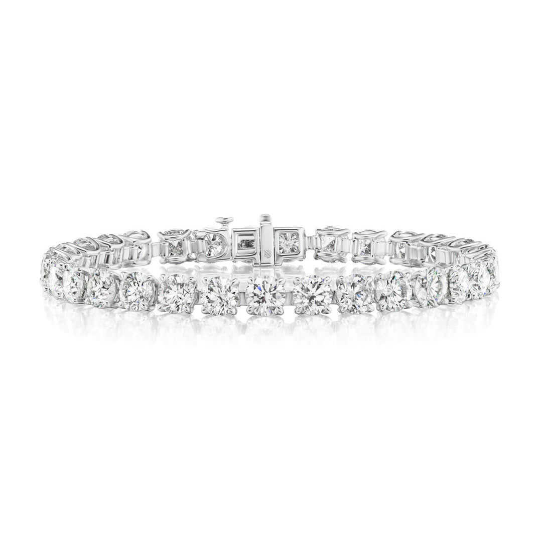 9.00ctw Round Brilliant Diamond Tennis Bracelet in 18K White Gold