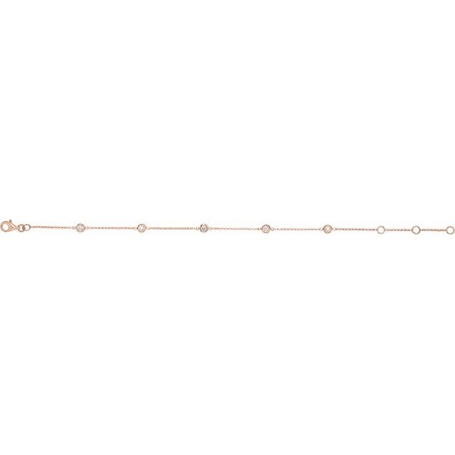 Delicate Diamond Bezel Bracelet