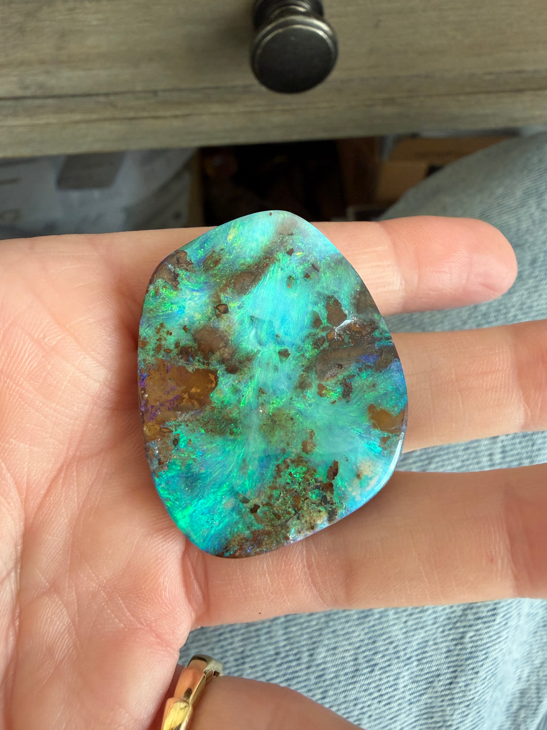 109.81ct Freeform Australian Boulder Opal - Loose