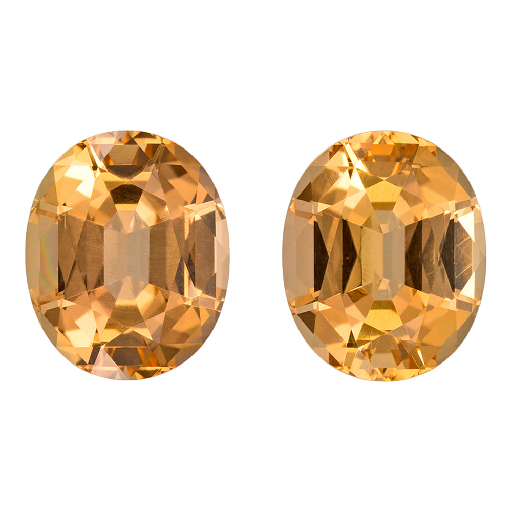 8.81ctw Oval Precious Topaz Pair - Loose