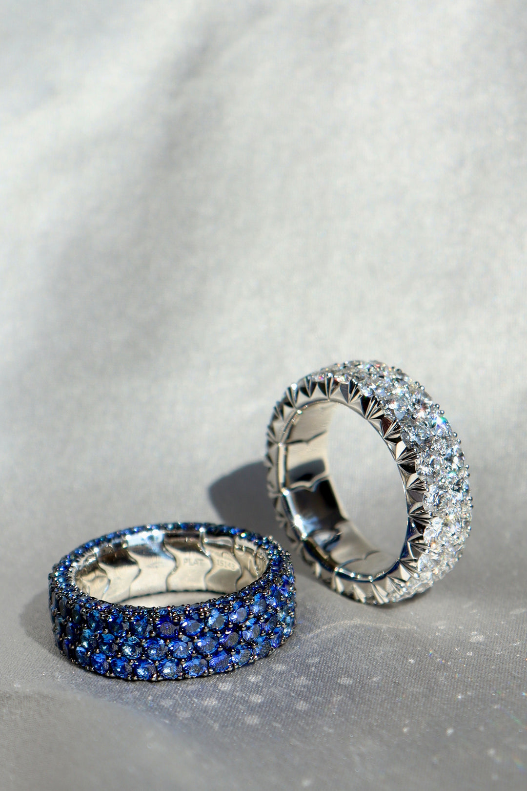 Stretchable Peek-A-Boo Diamond Eternity Band in 18K Rose Gold