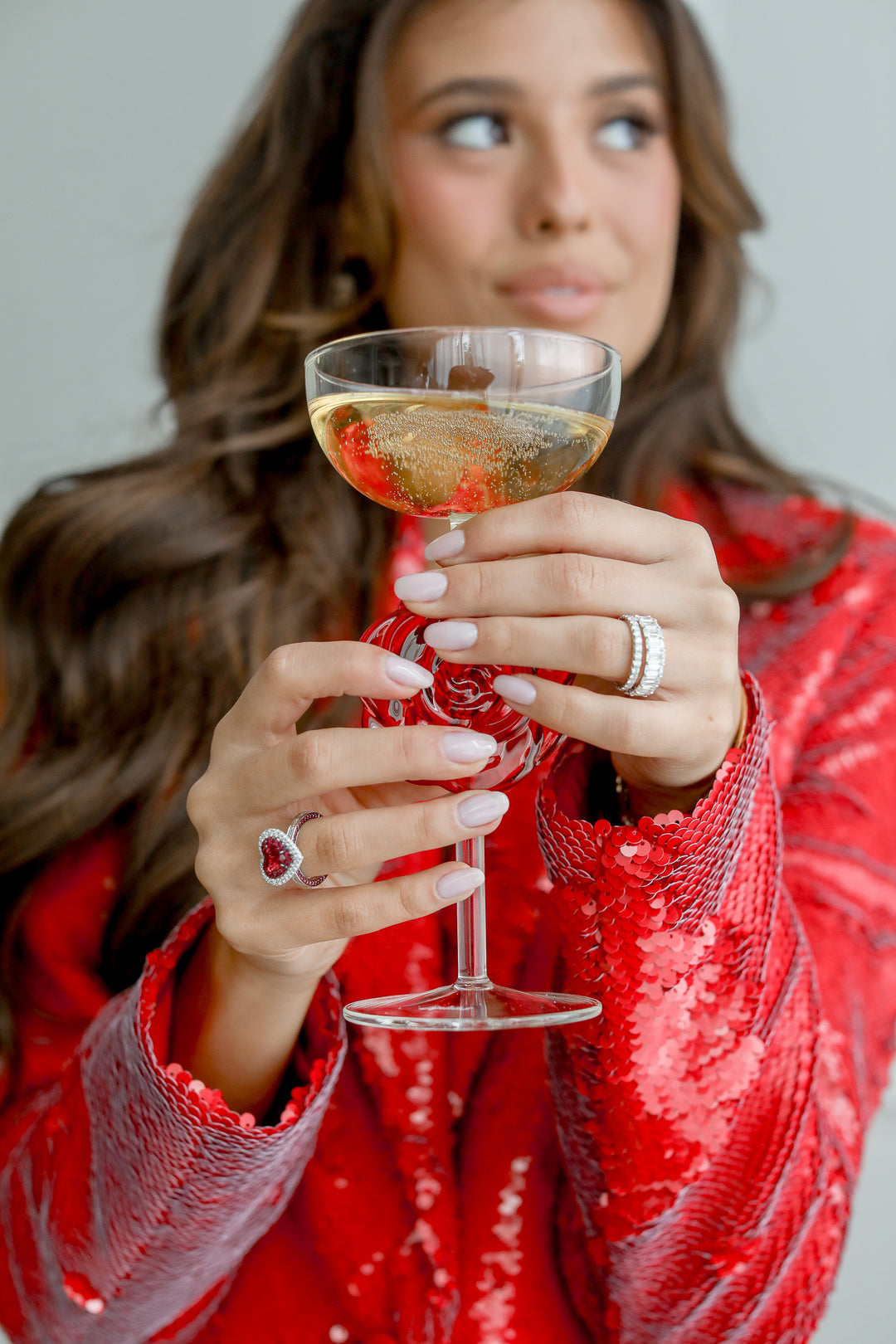 8.06ctw Emerald Cut Diamond Shared Prong Eternity Band