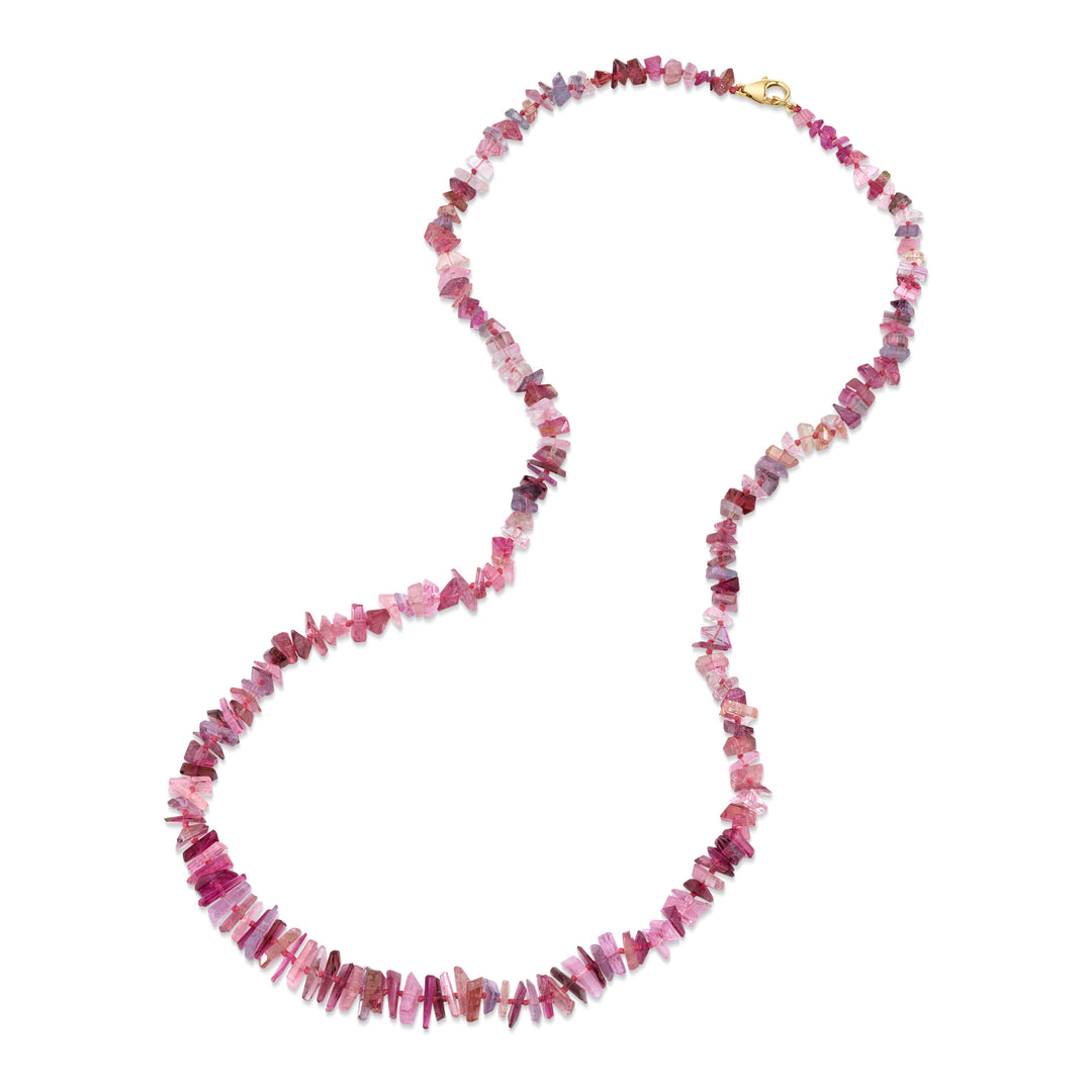 Multi-Colored Pink Tourmaline Jazz Candy Beaded Necklace