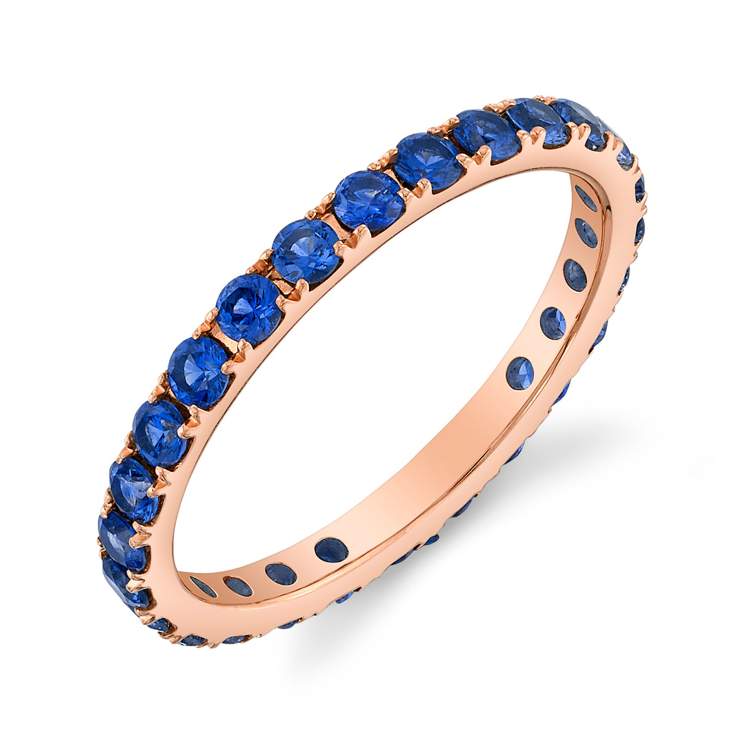 Bold Sapphire Eternity Band in 18K Gold