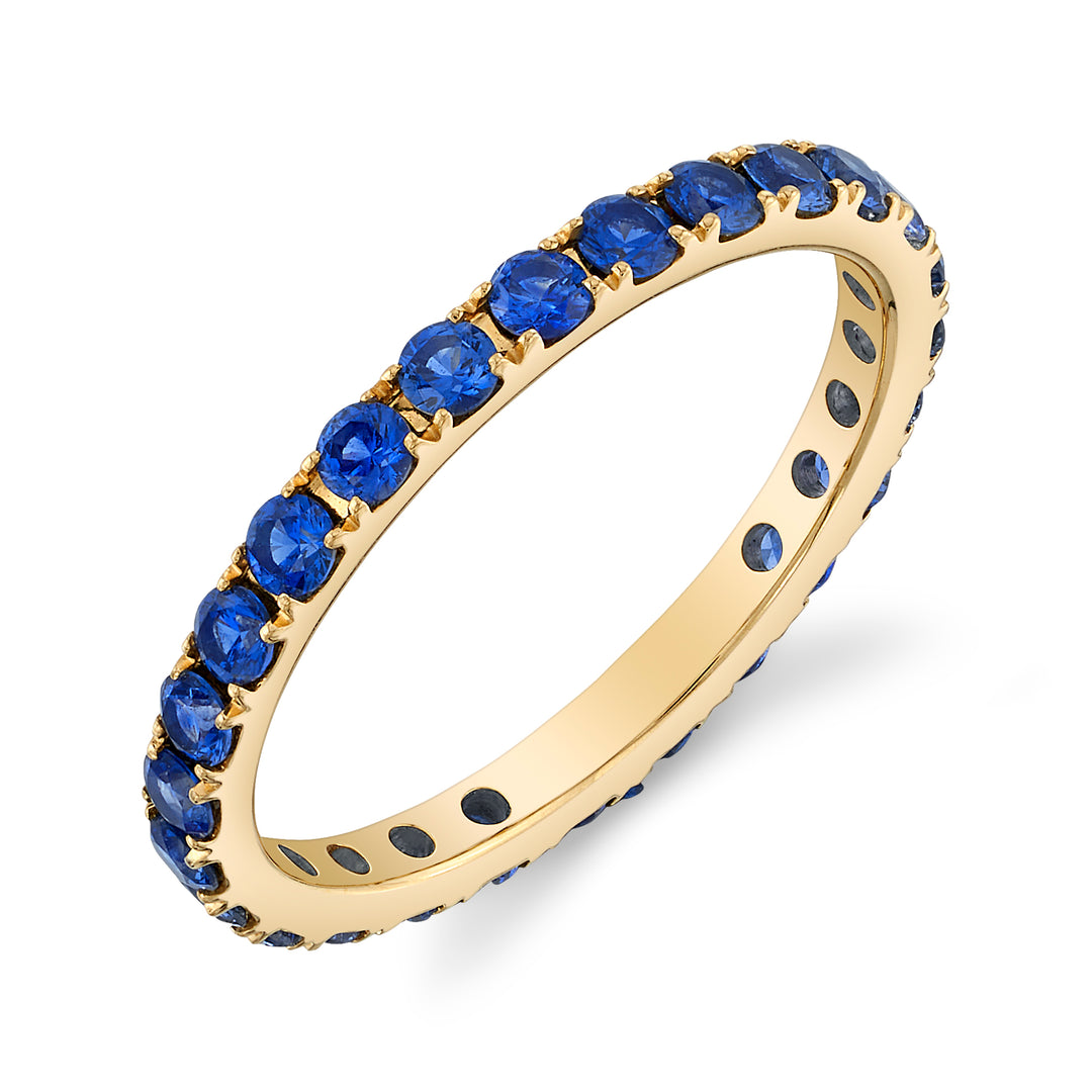 Bold Sapphire Eternity Band in 18K Gold