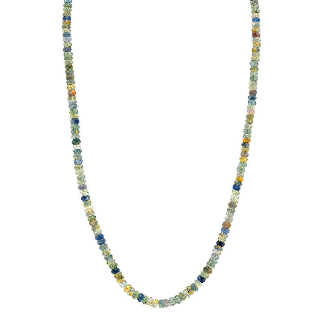 90ctw Rose Cut Montana Sapphire Beaded Necklace