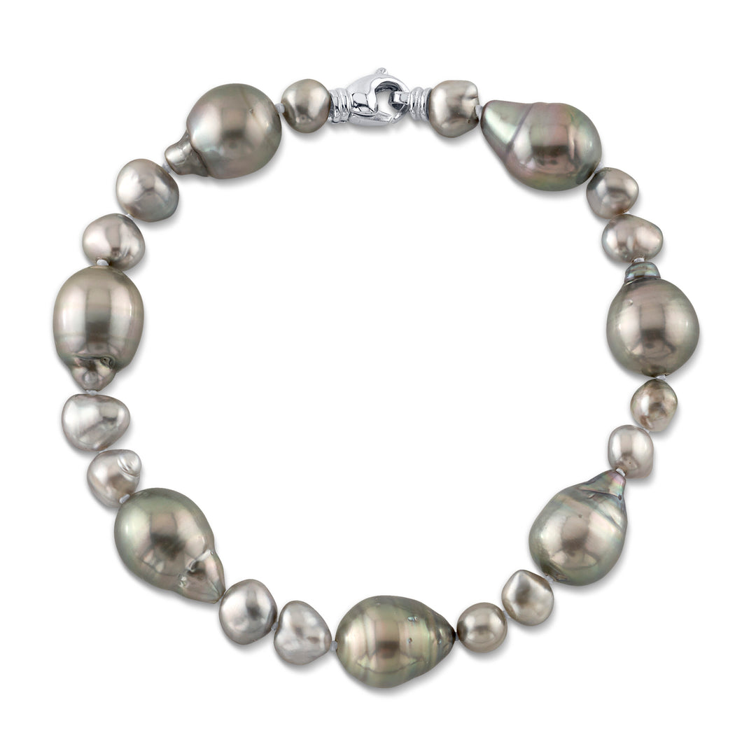 Tahitian Baroque & Keshi Pearl Bracelet