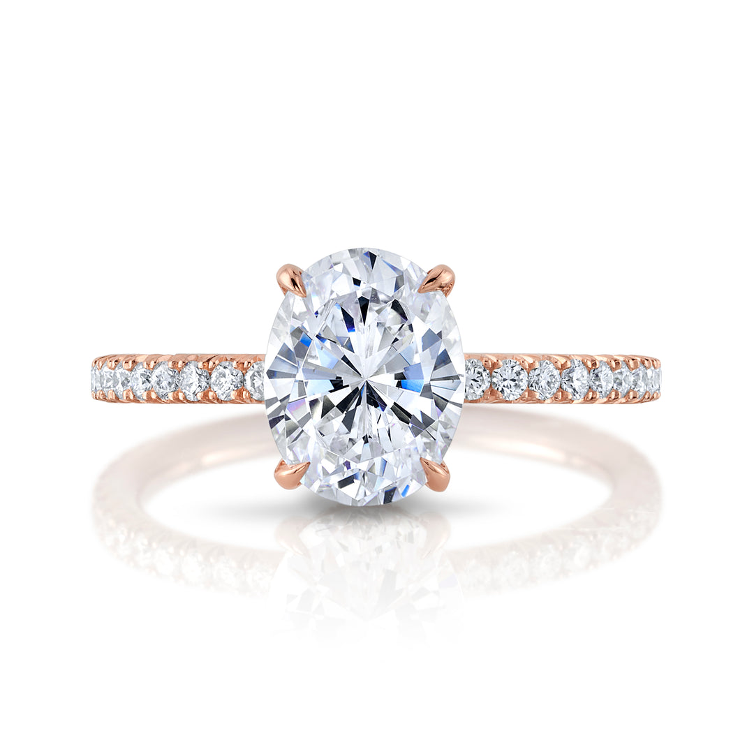 Nicole Mera Classic Diamond Solitaire in 18K Rose Gold