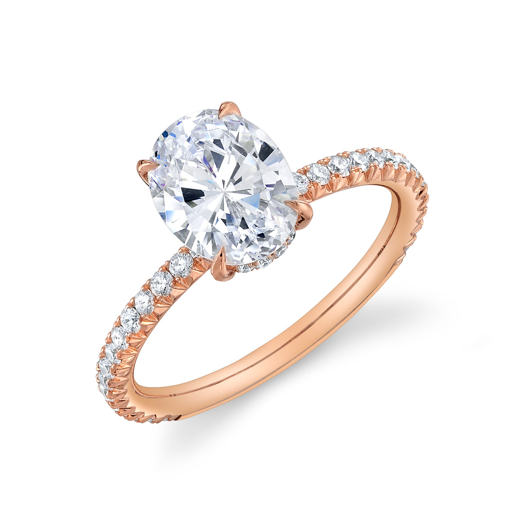 Nicole Mera Classic Diamond Solitaire in 18K Rose Gold