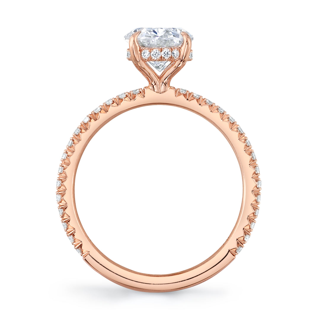 Nicole Mera Classic Diamond Solitaire in 18K Rose Gold