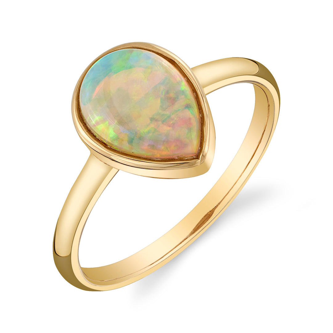 1.16ct Pear Shape Australian Opal Ring