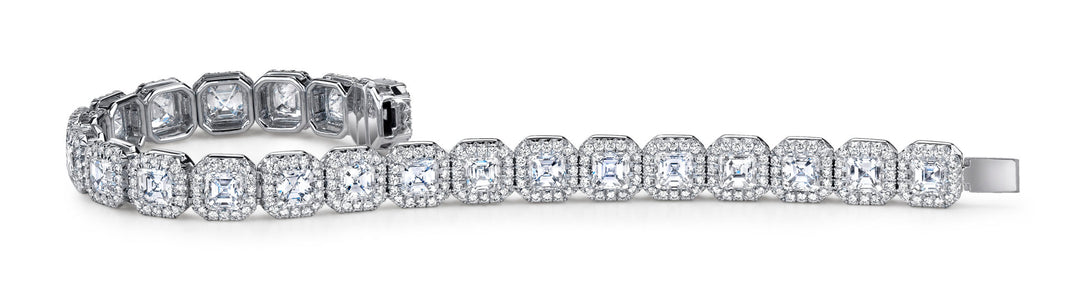 Asscher Cut Diamond Bracelet