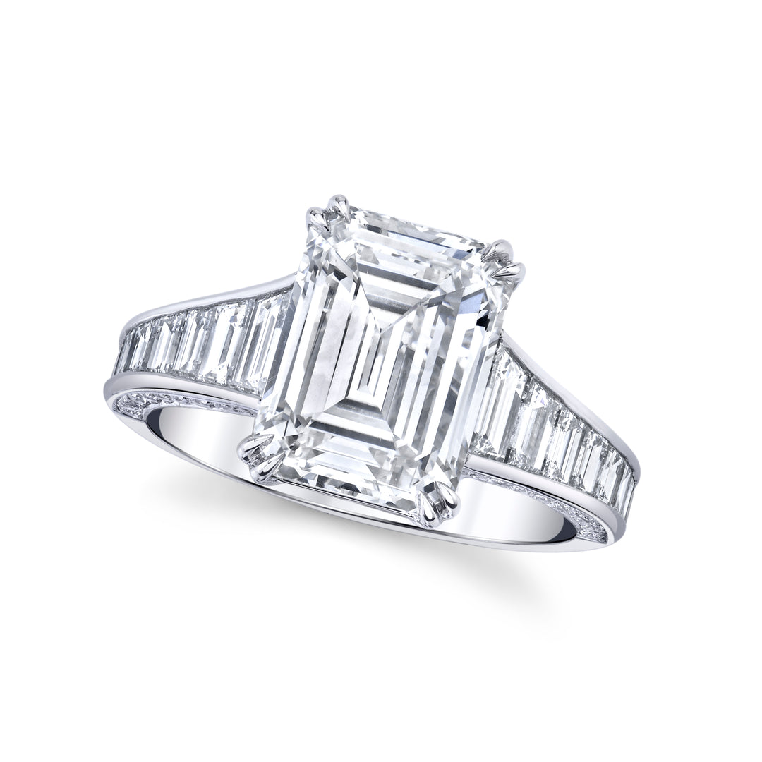 Emerald Cut Diamond Ring