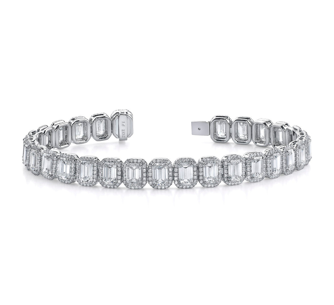 Emerald Cut Diamond Bracelet