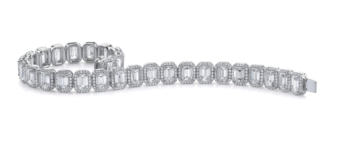 Emerald Cut Diamond Bracelet