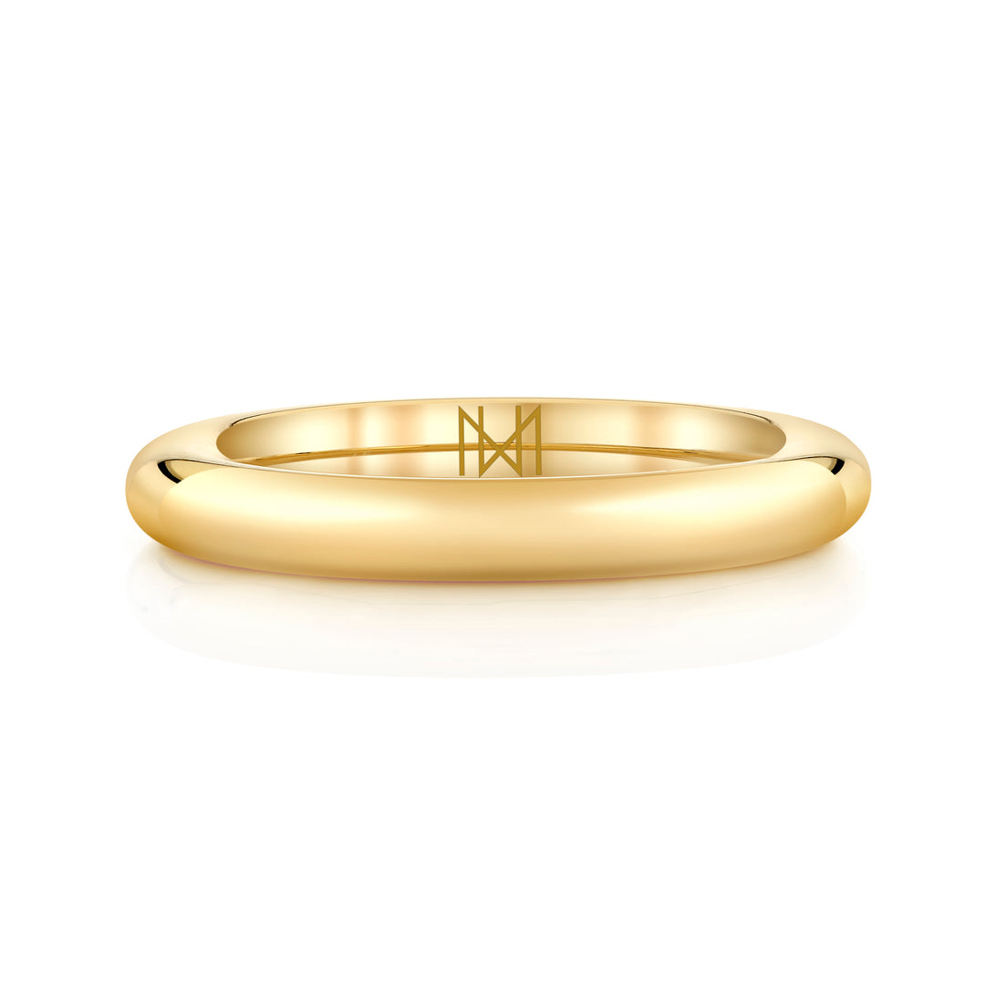 3mm Full Round Spacer Band in 18K Yellow Gold
