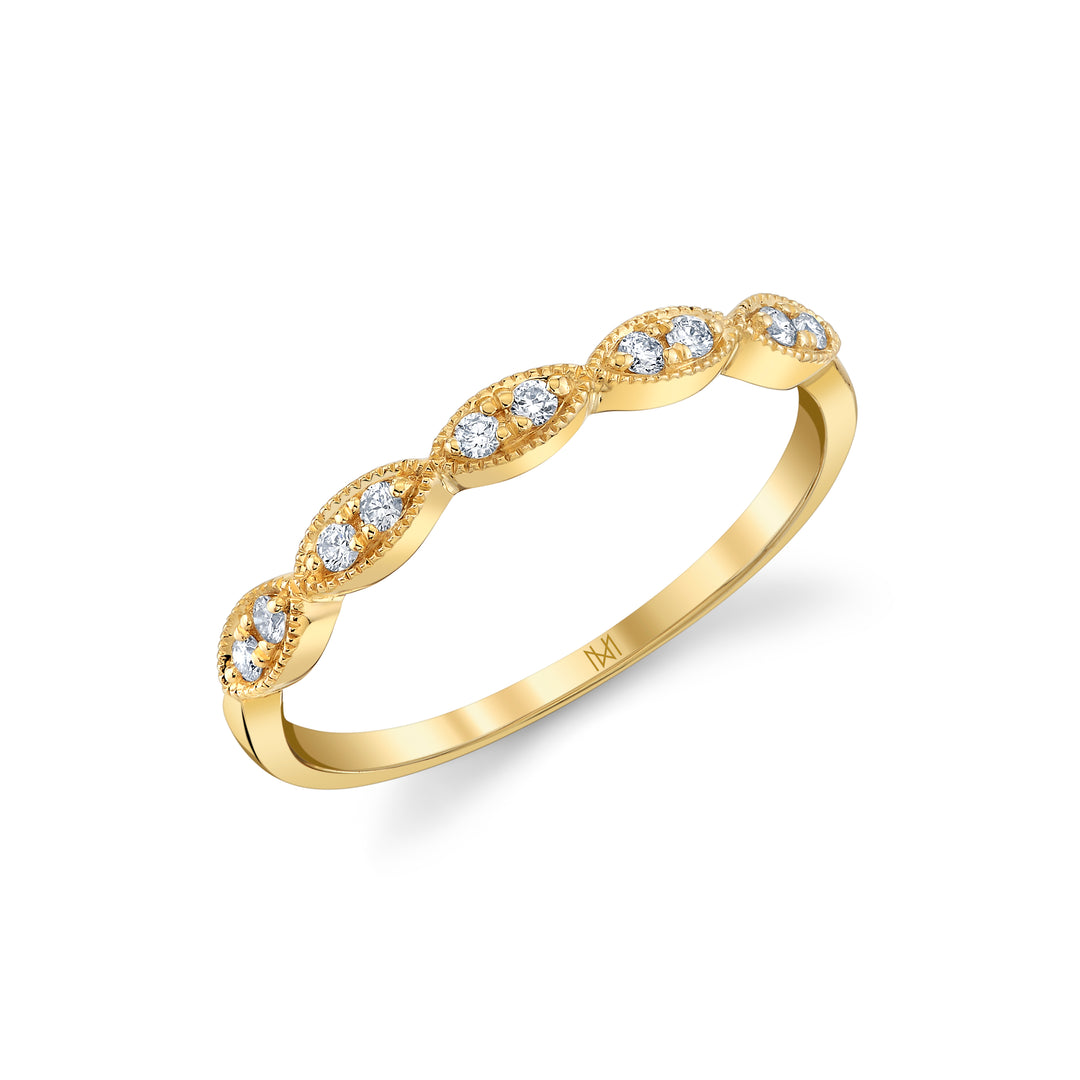 Petite Marquise Illusion Diamond Stackable Band in 14K Gold