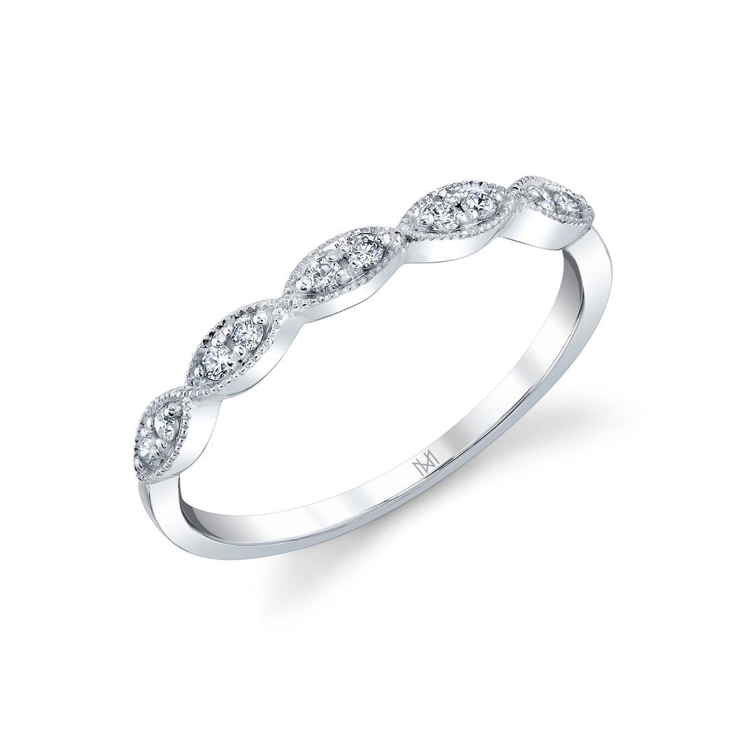 Petite Marquise Illusion Diamond Stackable Band in 14K Gold