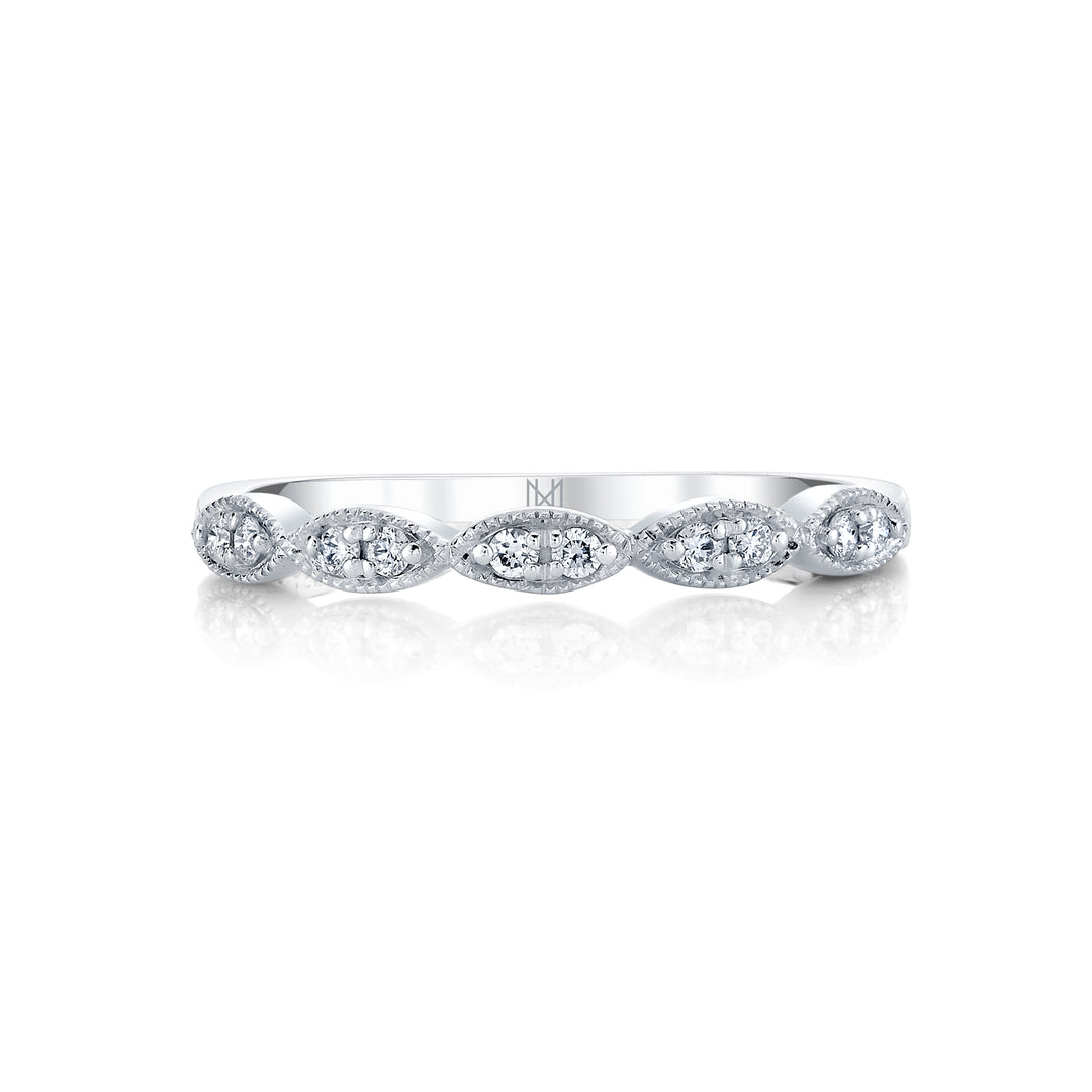 Petite Marquise Illusion Diamond Stackable Band in 14K Gold