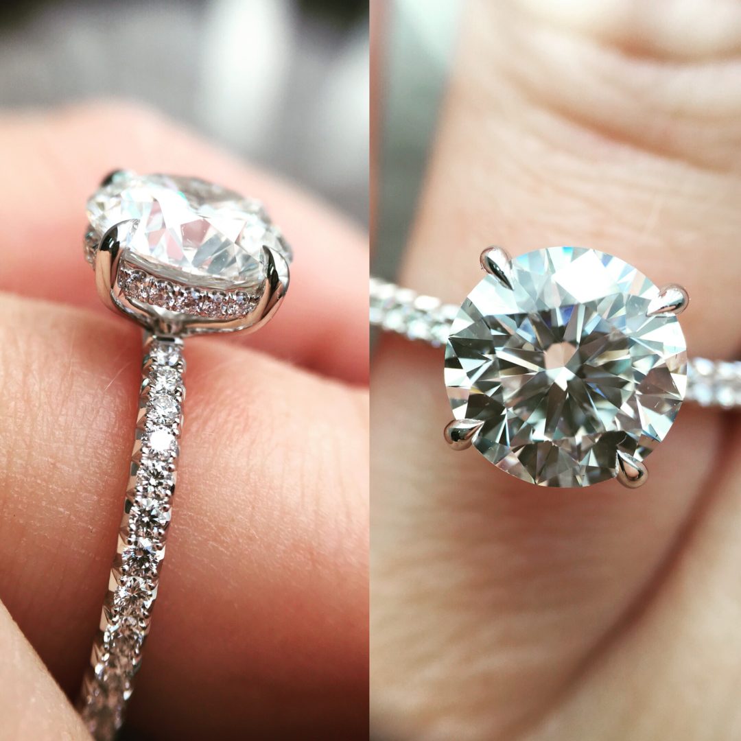 Nicole Mera's Classic Delicate Diamond Solitaire Ring