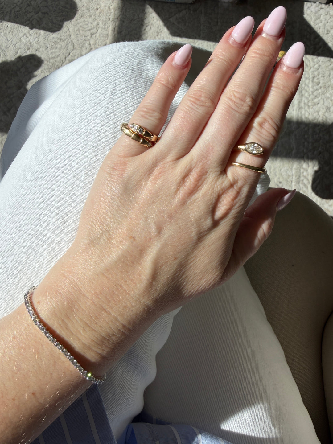 Classic Diamond Tennis Bracelet (0.03ct ea) in 18K Gold