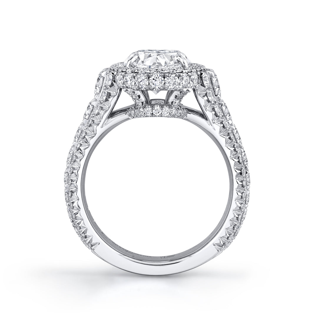 3.00ct Oval Diamond & Platinum Ring