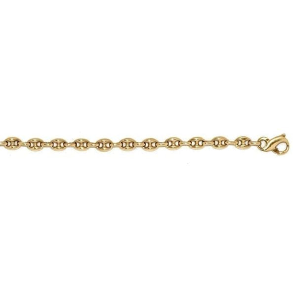 Anchor Chain Bracelet in 14K Yellow Gold