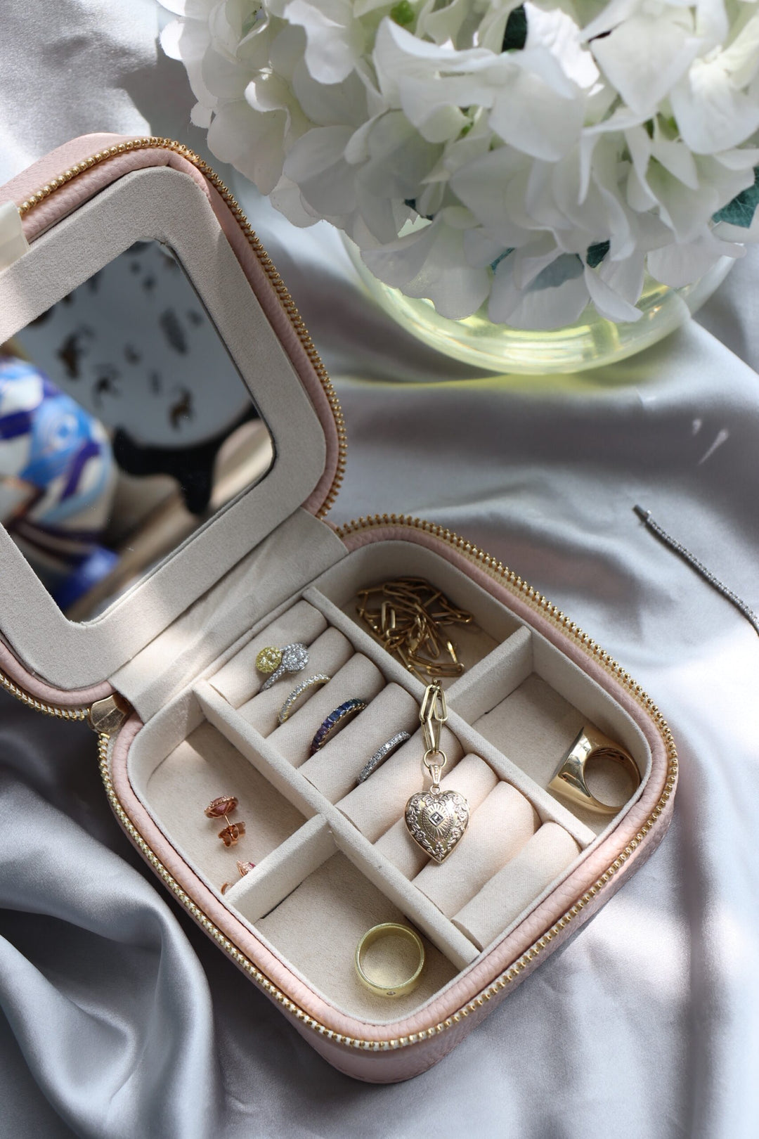 Nicole Mera Blush Jewelry Travel Case