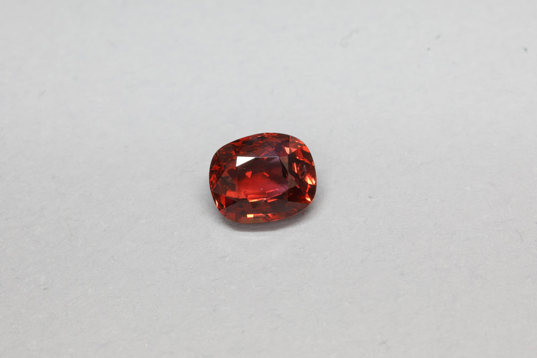0.98ct Cushion Reddish-Orange Montana Sapphire - Loose #10
