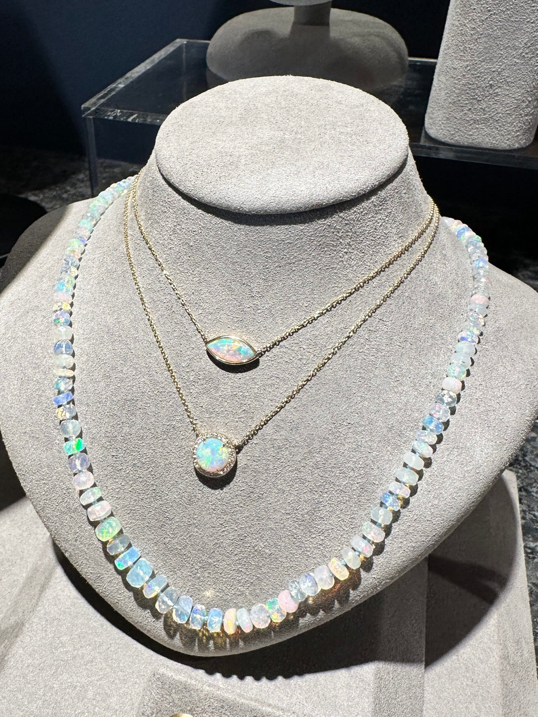 Ethiopian Opal Candy-like Beaded Necklace