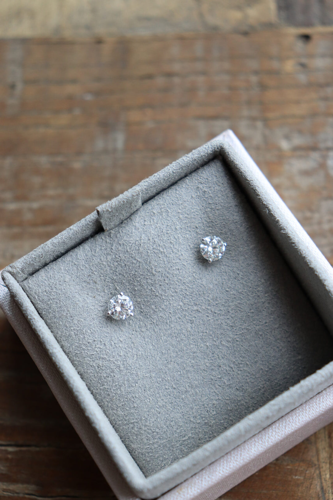 1.00ctw Round Brilliant Diamond Martini Studs in 14K White Gold