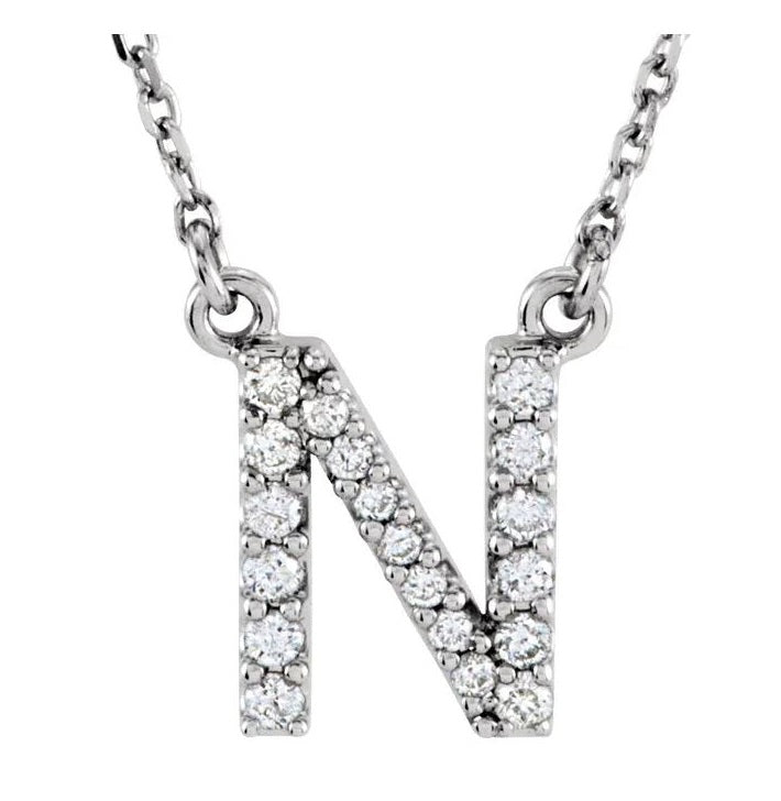 Initial Diamond Necklace