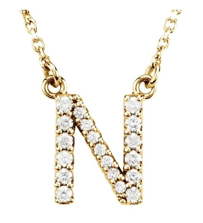 Initial Diamond Necklace