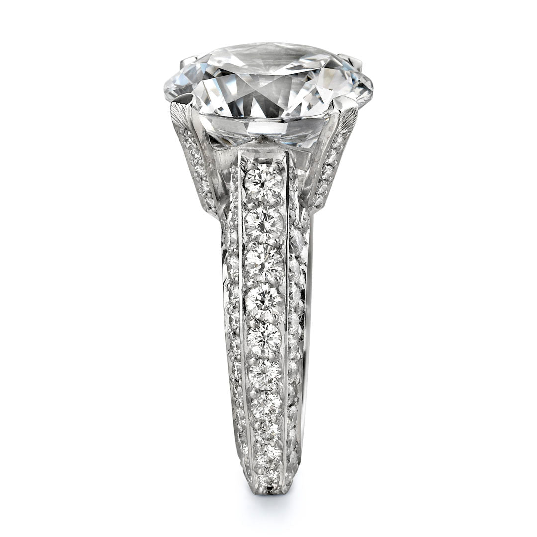 Colossal Top & Side Diamond Solitaire Ring