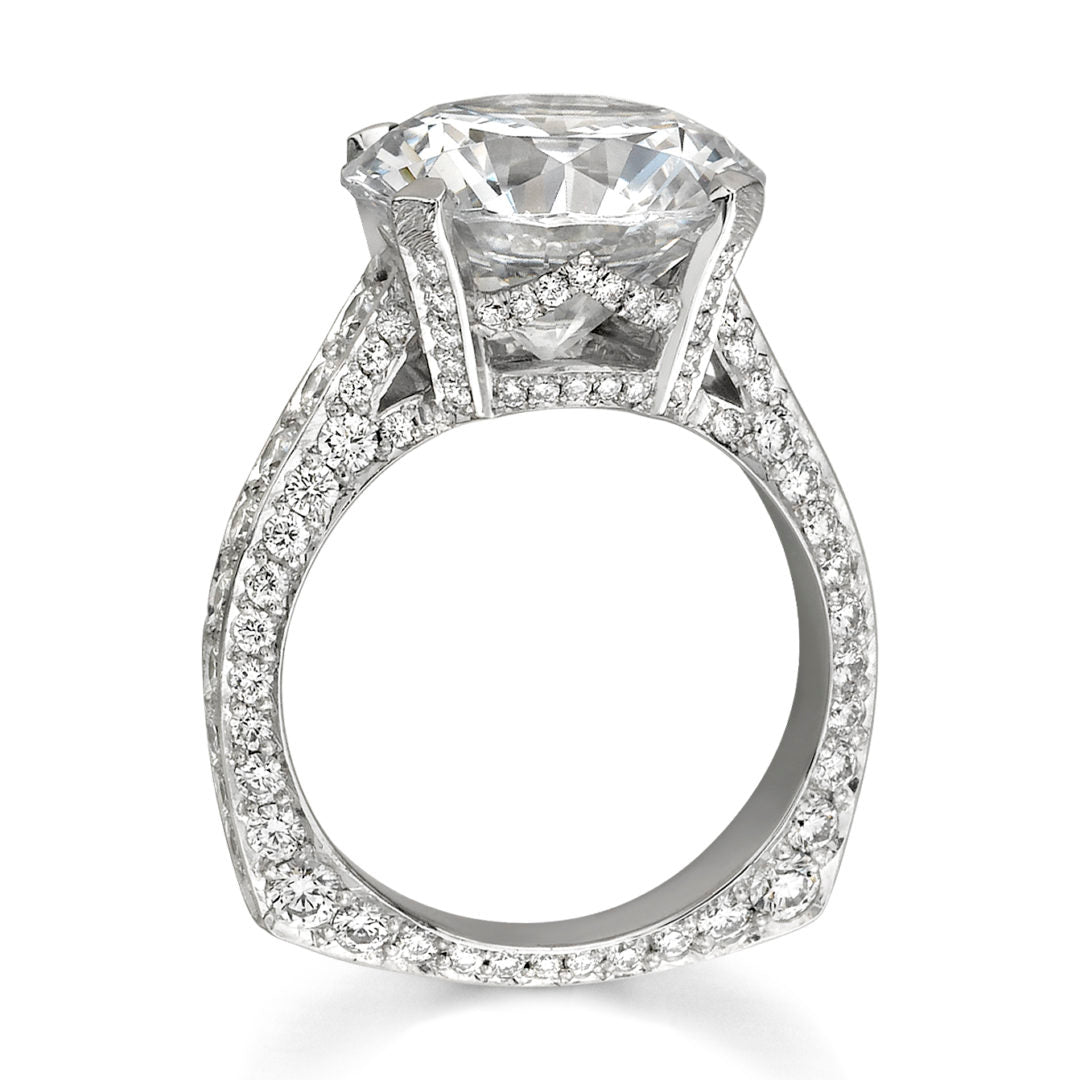 Colossal Top & Side Diamond Solitaire Ring