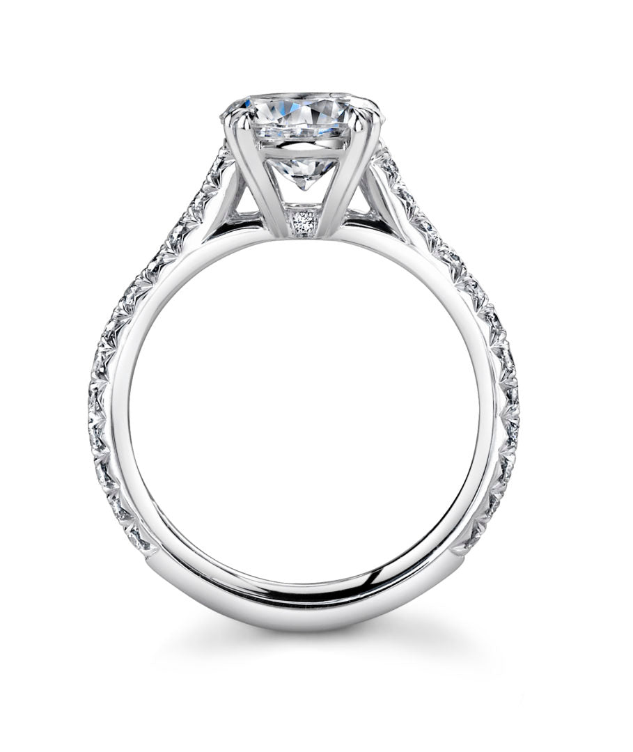 Classic Cathedral Diamond Solitaire Ring