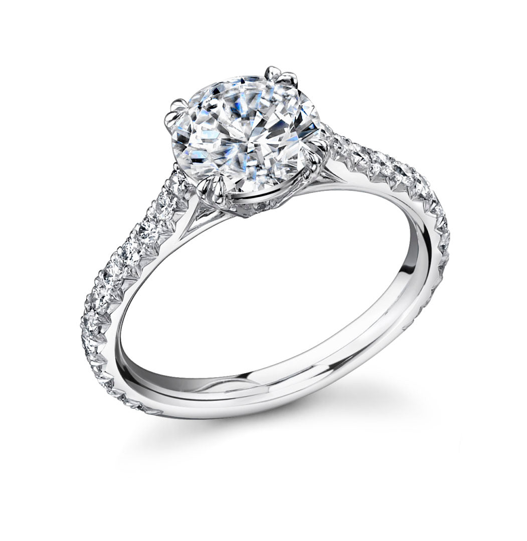 Classic Cathedral Diamond Solitaire Ring