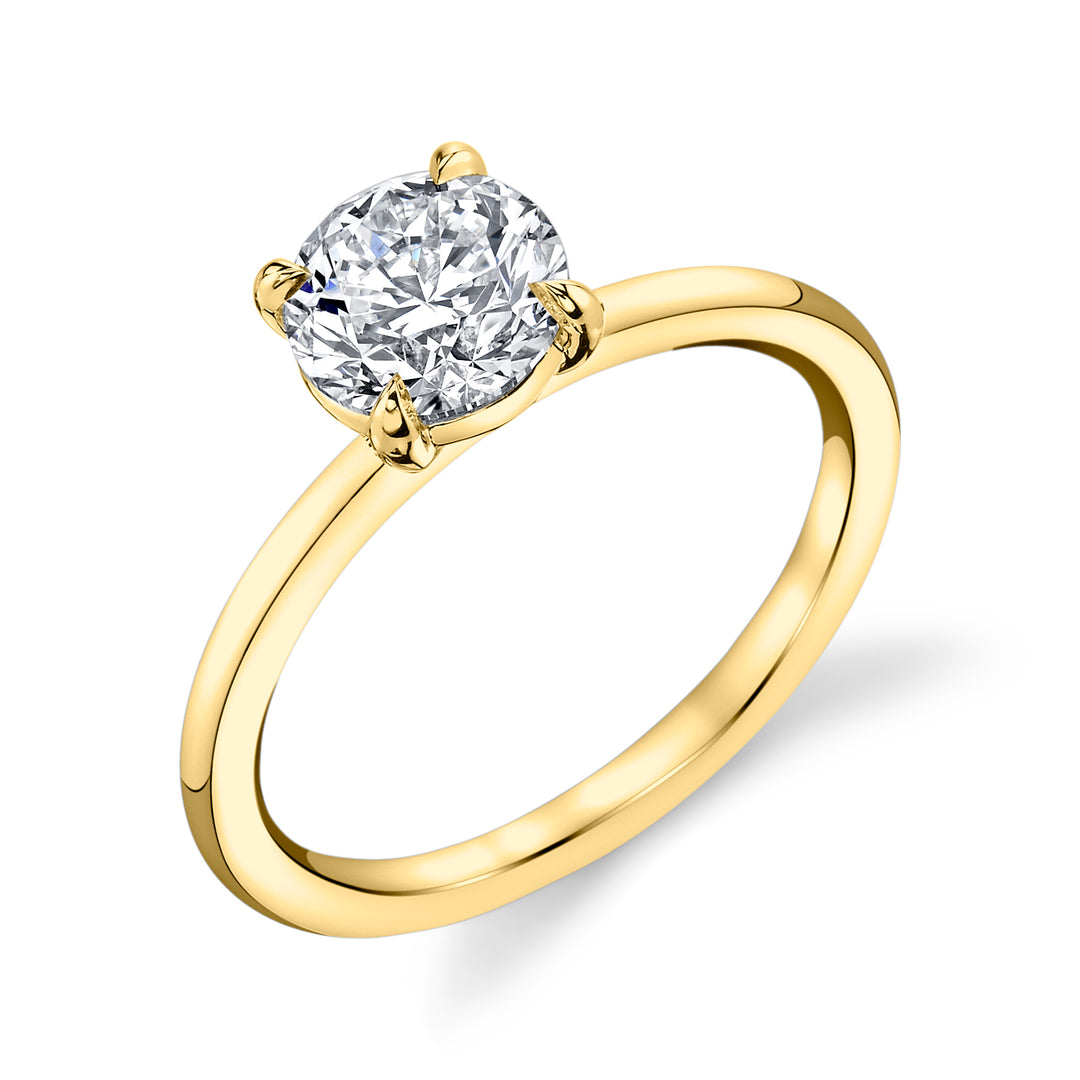 Nicole Mera Classic Dainty Solitaire in 18K Gold