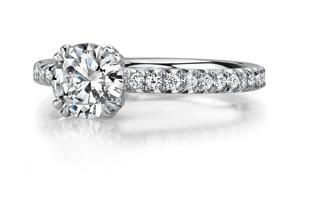 Nicole Mera's Classic Delicate Diamond Solitaire Ring