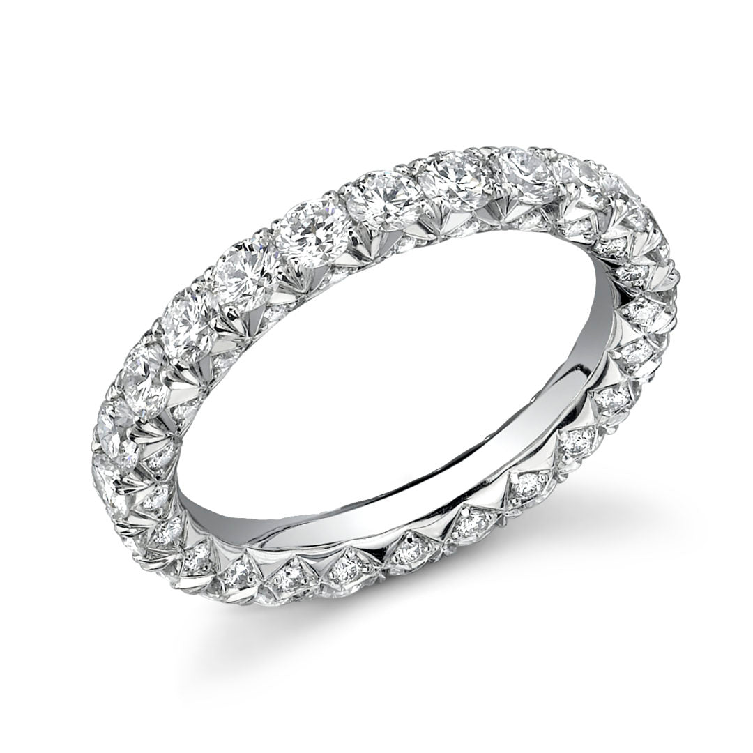 Top & Side "Fishtail-Cut" Diamond Band